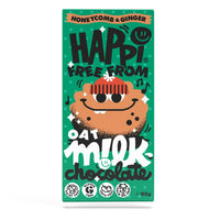 Happi Honeycomb and Ginger Oat Milk Chocolate - 80g