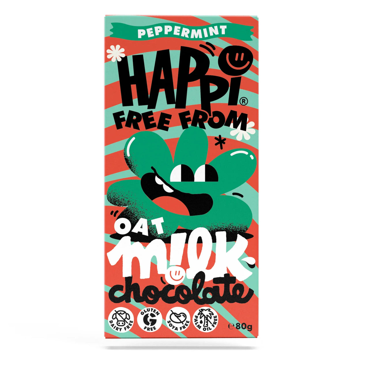 Happi Peppermint Oat Milk Chocolate - 80g