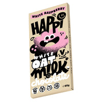 Happi White Raspberry Oat Milk Chocolate - 80g