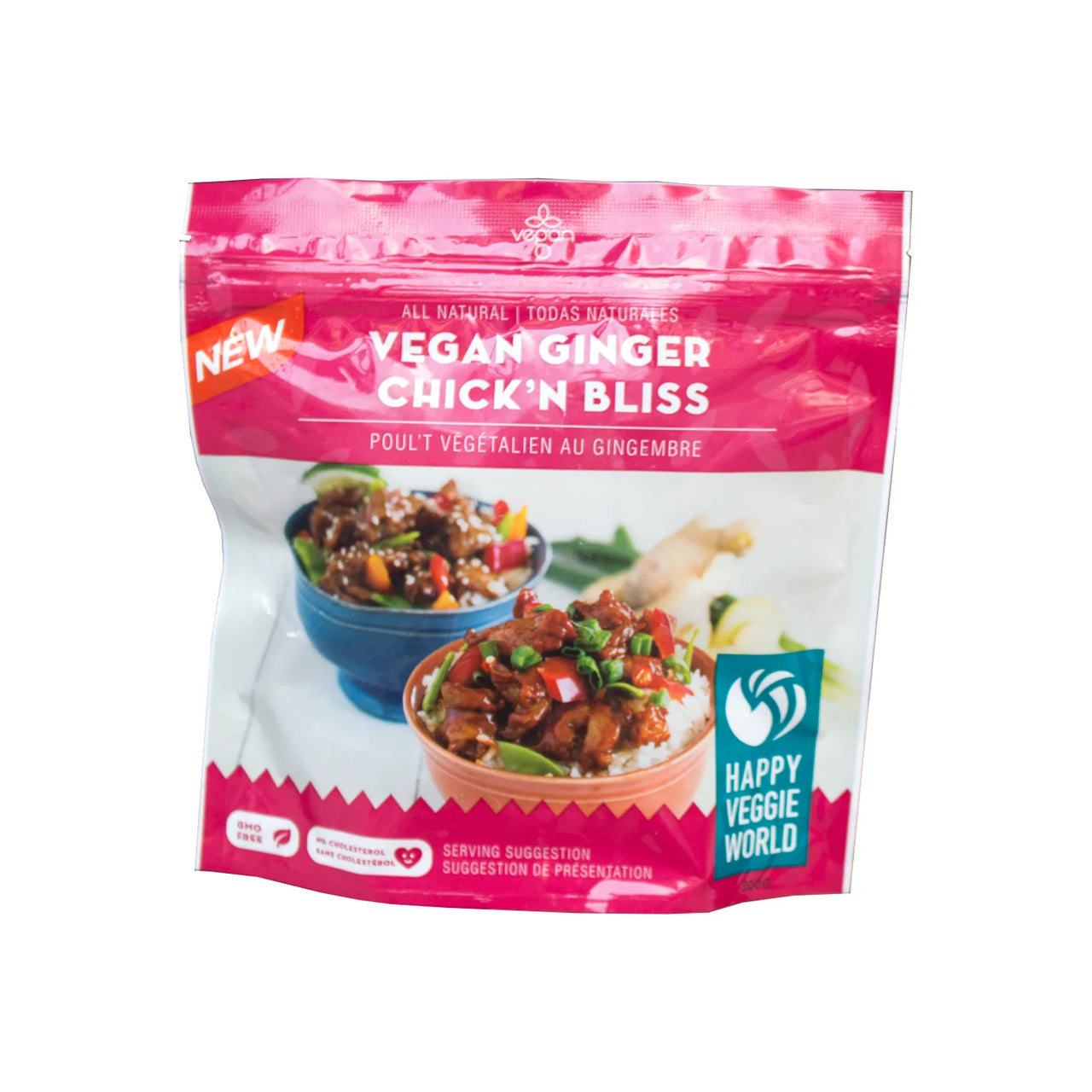 Happy Veggie World Ginger Chick'n - 300g