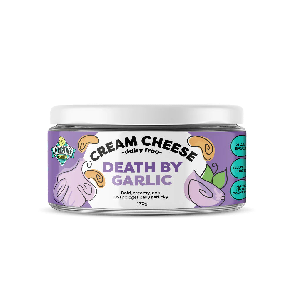 Living Tree Foods Death By Garlic Cream Cheese - 170g