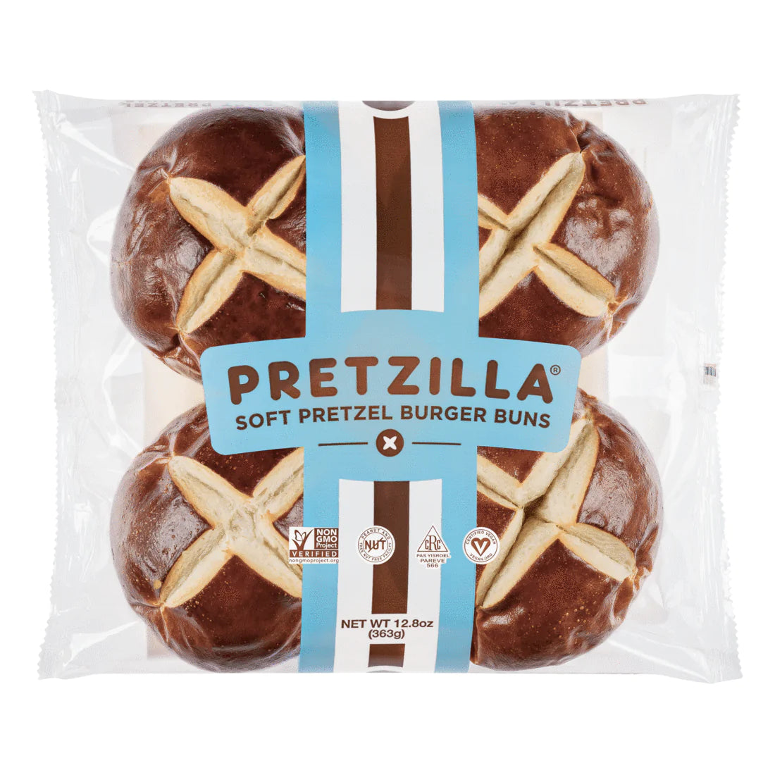 Pretzilla Soft Pretzel Burger Buns - 363g